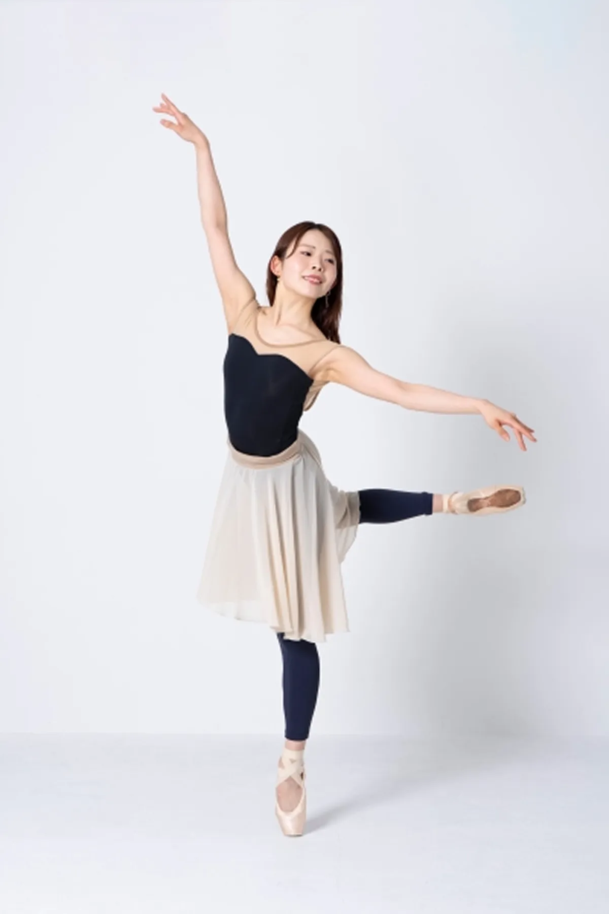 バレエダンサーのアラベスク